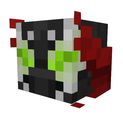 skinnyshooterr Minecraft avatar head, 3D render