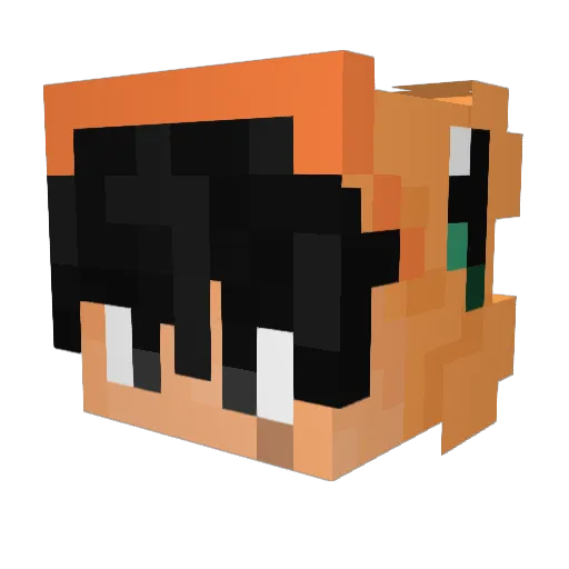 skinnystick07 Minecraft avatar head, 3D render