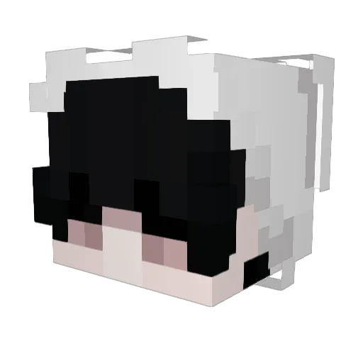 skinred777 Minecraft avatar head, 3D render