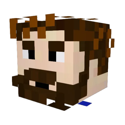 skins1986 Minecraft avatar head, 3D render