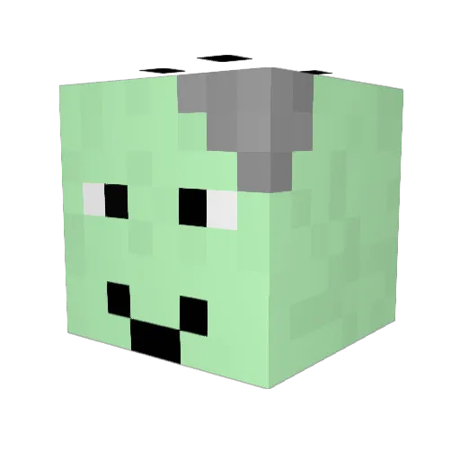 skip_er Minecraft avatar head, 3D render