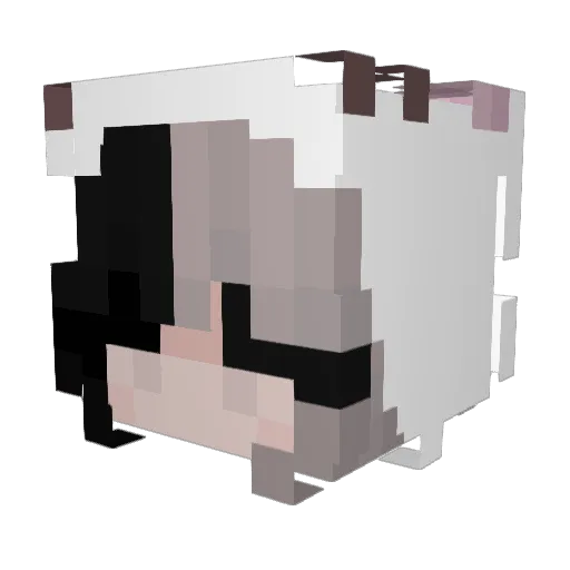 skipdipandakick Minecraft avatar head, 3D render