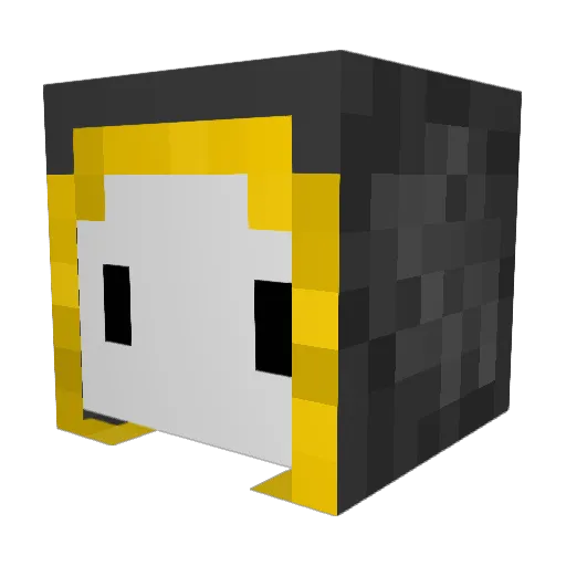 skipiano Minecraft avatar head, 3D render