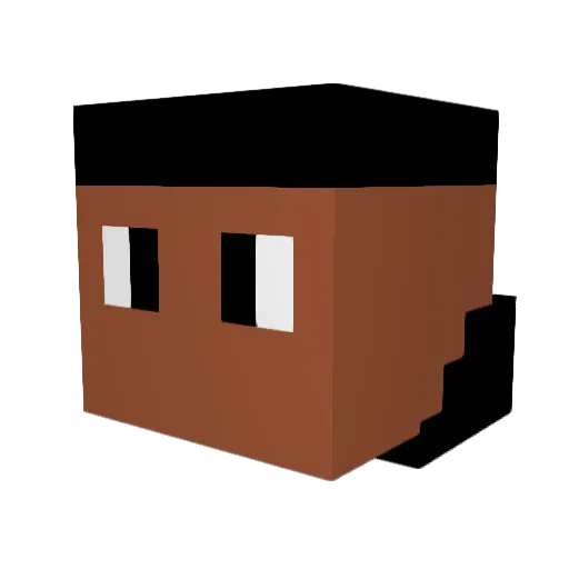 skipidy Minecraft avatar head, 3D render