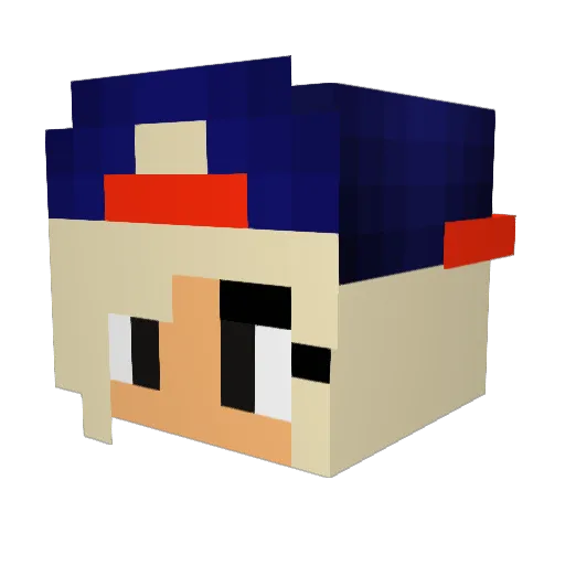 skippy2004_ Minecraft avatar head, 3D render