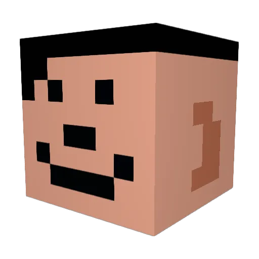 skippymcbutters Minecraft avatar head, 3D render