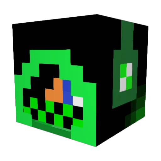 skirad Minecraft avatar head, 3D render