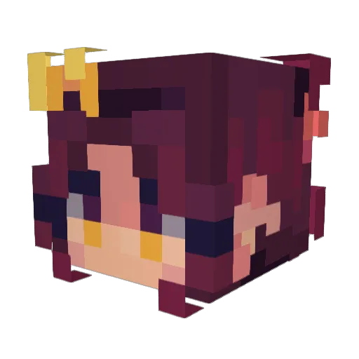 skirah Minecraft avatar head, 3D render