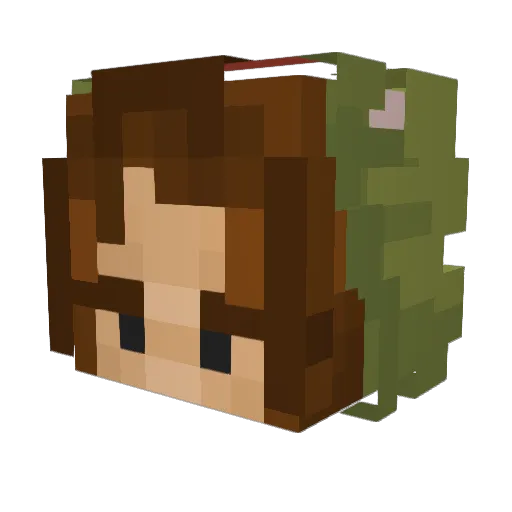 skissue Minecraft avatar head, 3D render