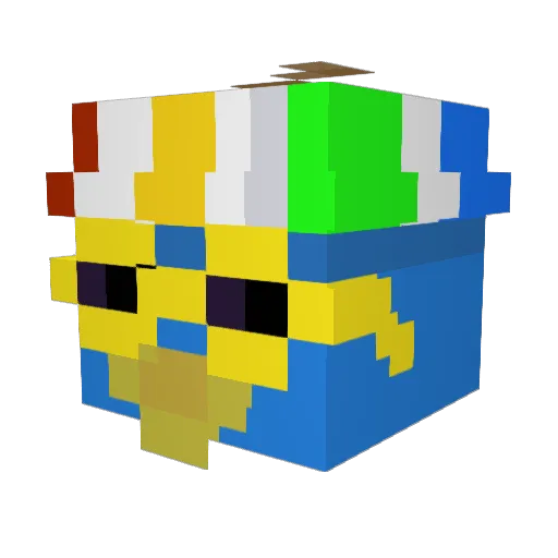 skittlefan785 Minecraft avatar head, 3D render