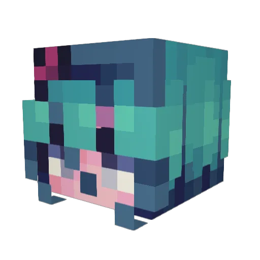skittlezcandy Minecraft avatar head, 3D render