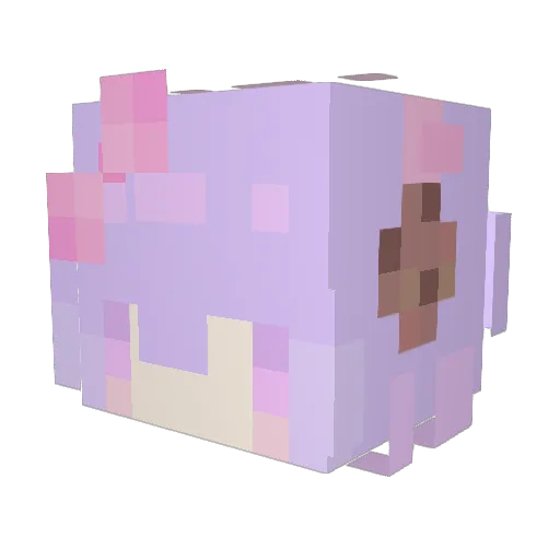 skittll Minecraft avatar head, 3D render