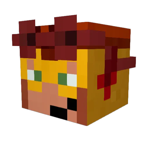 skitz319 Minecraft avatar head, 3D render