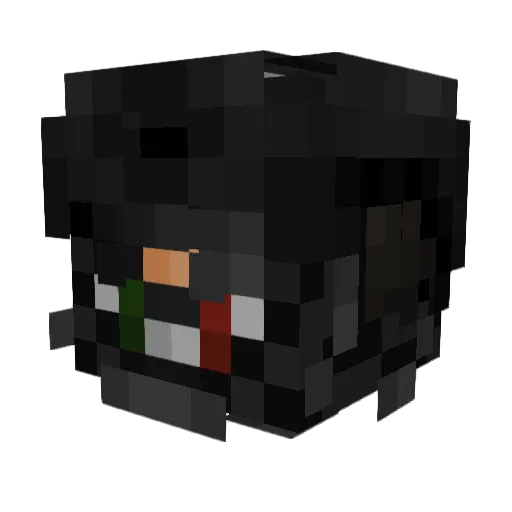 skitzfrr Minecraft avatar head, 3D render