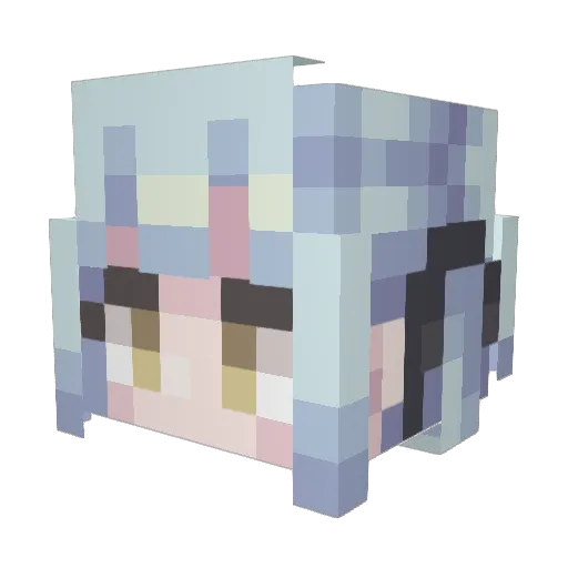 skk71 Minecraft avatar head, 3D render