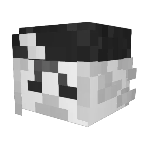 skkyeeepp Minecraft avatar head, 3D render