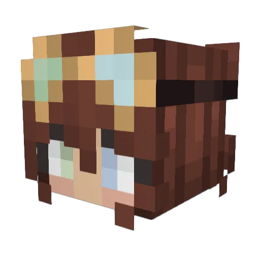 skl0306 Minecraft avatar head, 3D render
