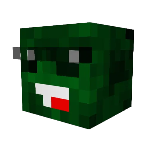 skldis Minecraft avatar head, 3D render