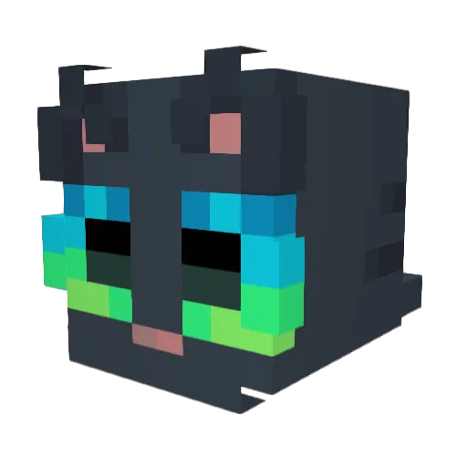 skletelton Minecraft avatar head, 3D render