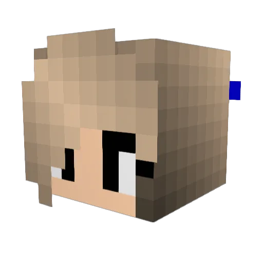 skmkay Minecraft avatar head, 3D render