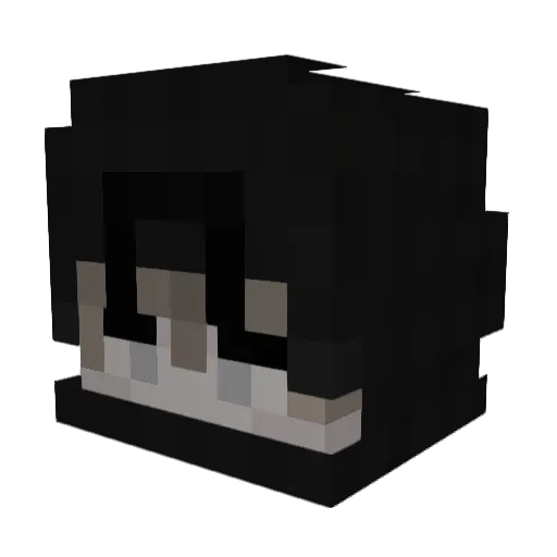 sknii Minecraft avatar head, 3D render