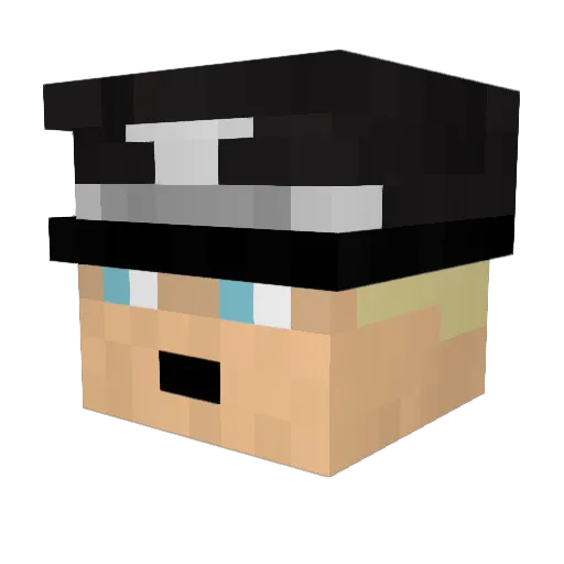 skoczy Minecraft avatar head, 3D render