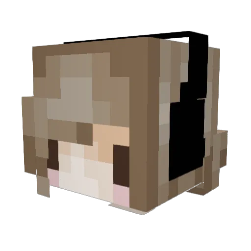 skoilaaa Minecraft avatar head, 3D render