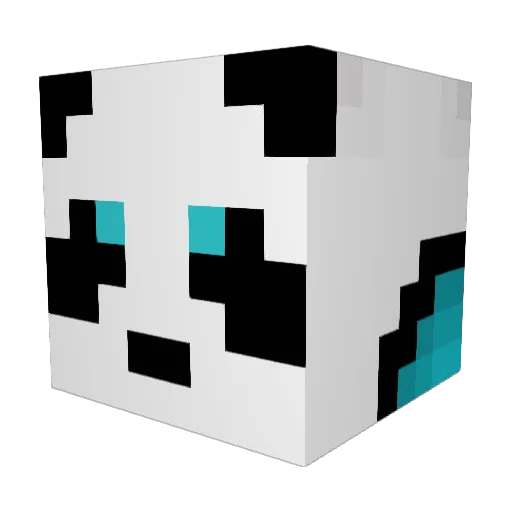 skold2 Minecraft avatar head, 3D render