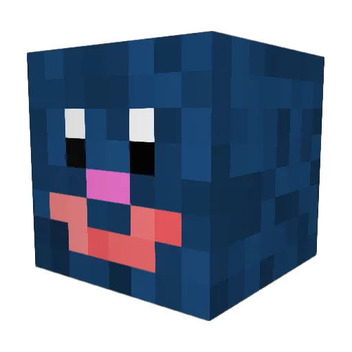 skolving Minecraft avatar head, 3D render
