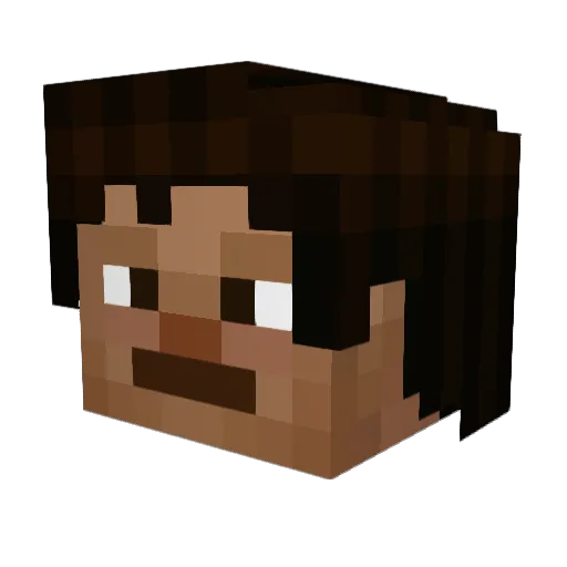 skompa21 Minecraft avatar head, 3D render