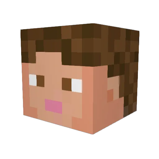 skootx Minecraft avatar head, 3D render