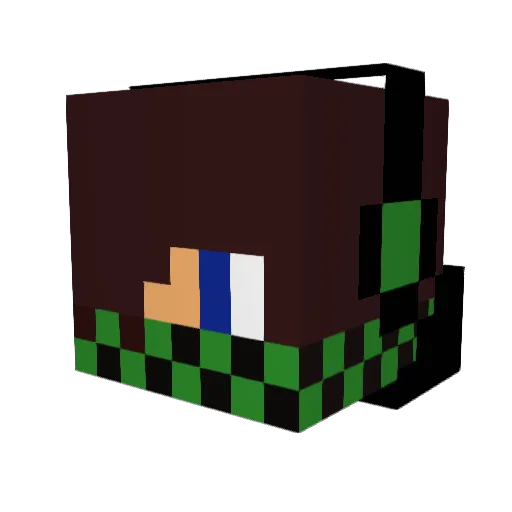 skorji Minecraft avatar head, 3D render
