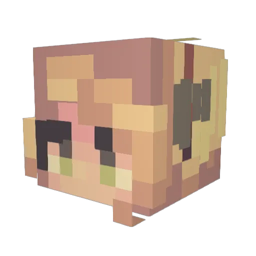 skorohd Minecraft avatar head, 3D render
