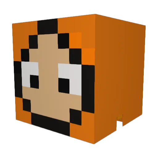 skorokhodoff Minecraft avatar head, 3D render