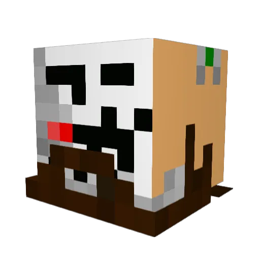 skorpan10 Minecraft avatar head, 3D render