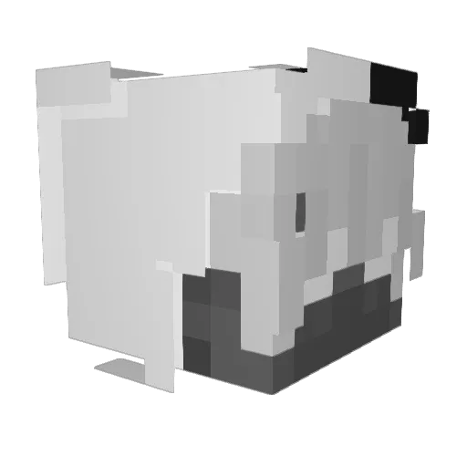 skorzer Minecraft avatar head, 3D render