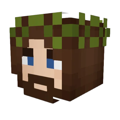 skotchwelder Minecraft avatar head, 3D render