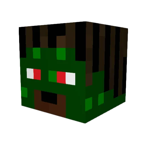 skothu Minecraft avatar head, 3D render
