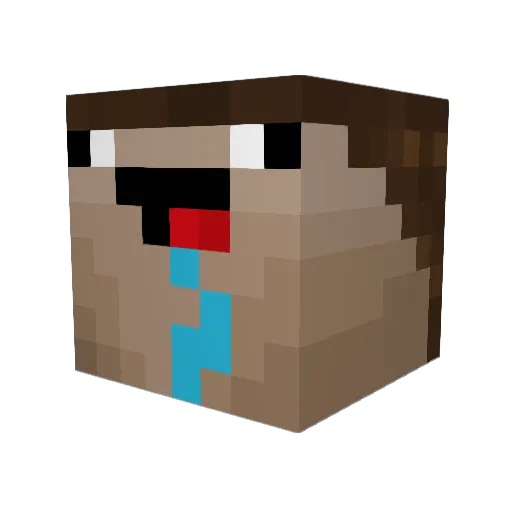 skovvey Minecraft avatar head, 3D render