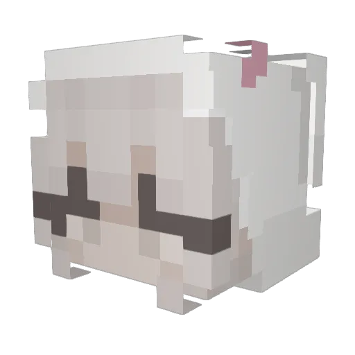 skrabuu Minecraft avatar head, 3D render