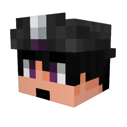 skrelps Minecraft avatar head, 3D render