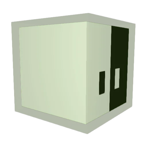 skrimert Minecraft avatar head, 3D render