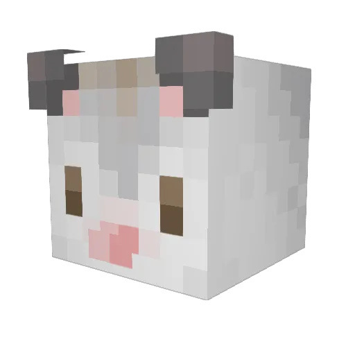 skrimle Minecraft avatar head, 3D render