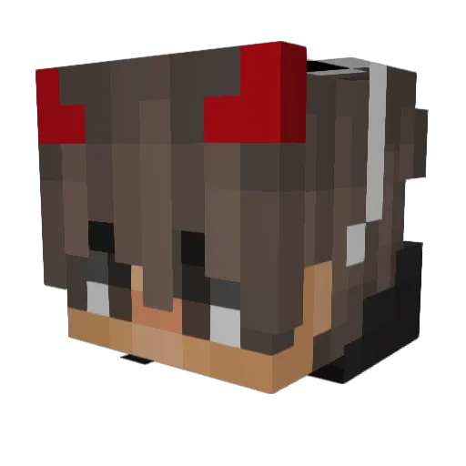skrobiak Minecraft avatar head, 3D render