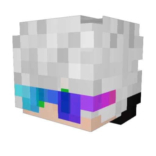 skroles Minecraft avatar head, 3D render