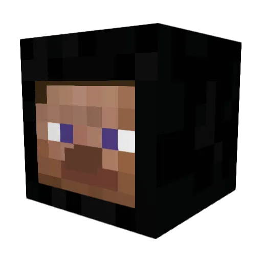 skrpt7 Minecraft avatar head, 3D render