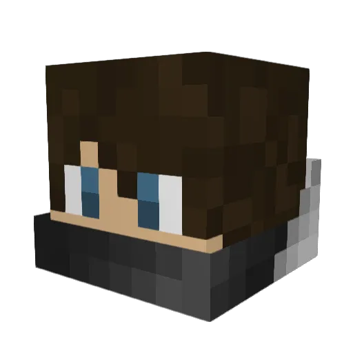 skrtcobain1337 Minecraft avatar head, 3D render
