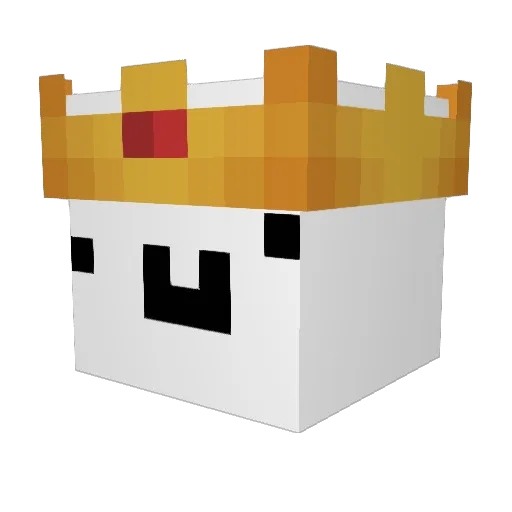 skruda Minecraft avatar head, 3D render