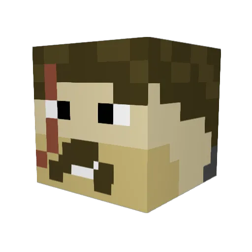 skrzypek2 Minecraft avatar head, 3D render