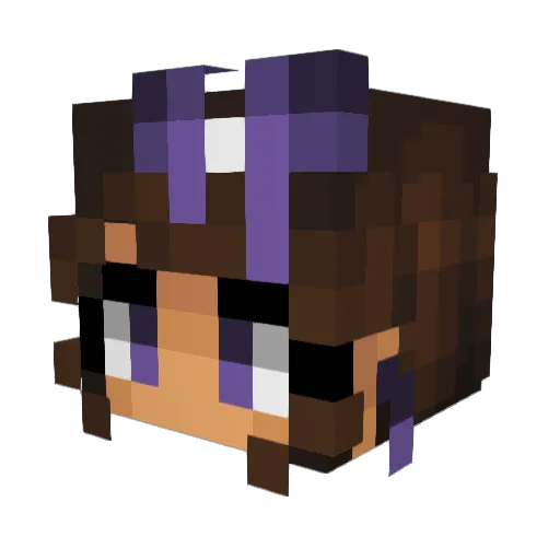 skscry Minecraft avatar head, 3D render